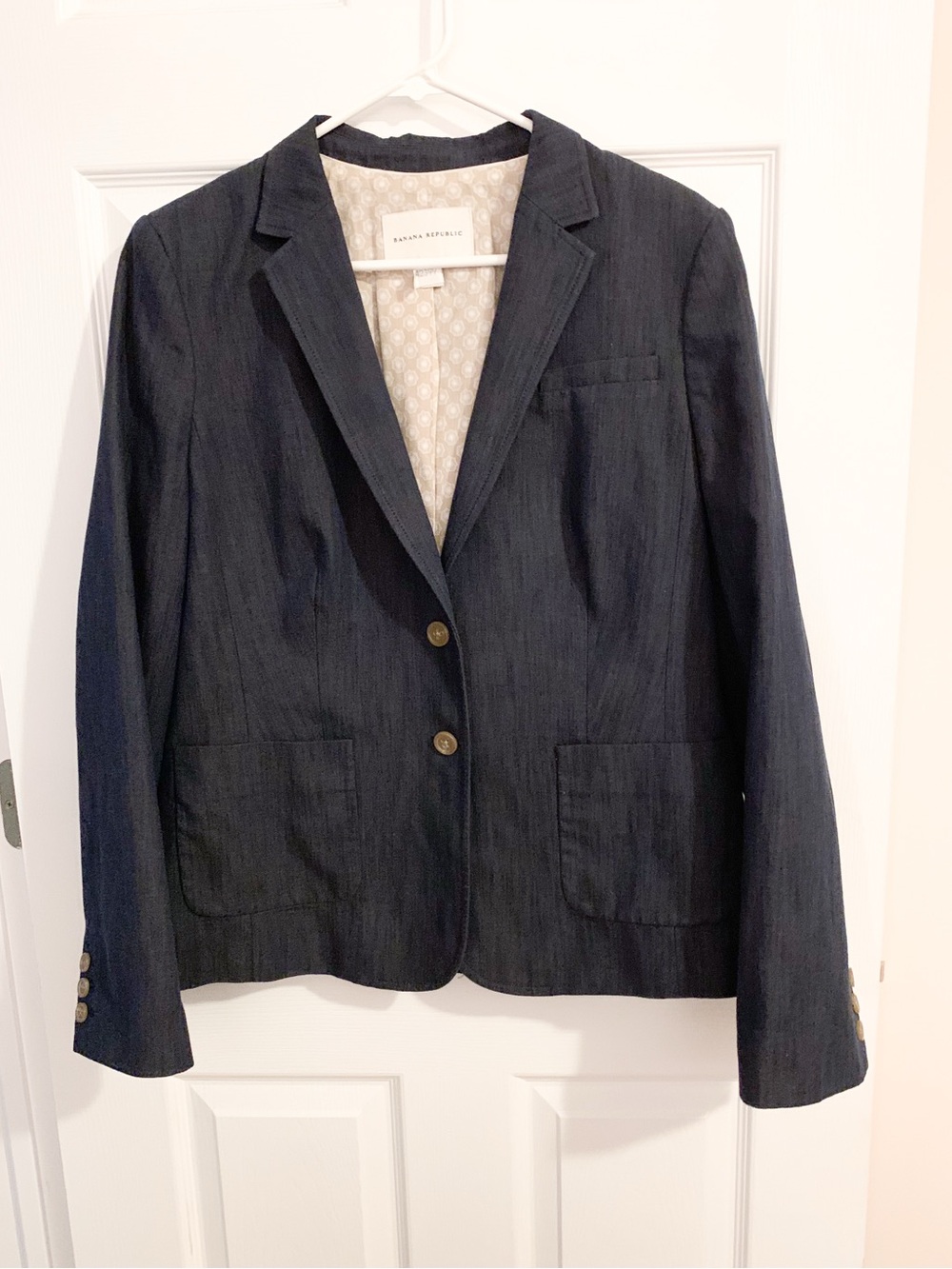 Banana Republic Dark Navy Women's Blazer Jacket - size 14